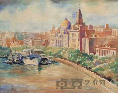 李咏森 外滩 镜心 39×51cm